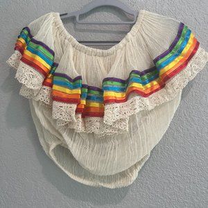 Jen's Pirate Booty Rainbow Tube / Crop Top Cha Cha - One Size